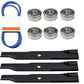 Deck Kit Bearings Blades Belt Fits John Deere 50" mower 300 316 317 318 322 330