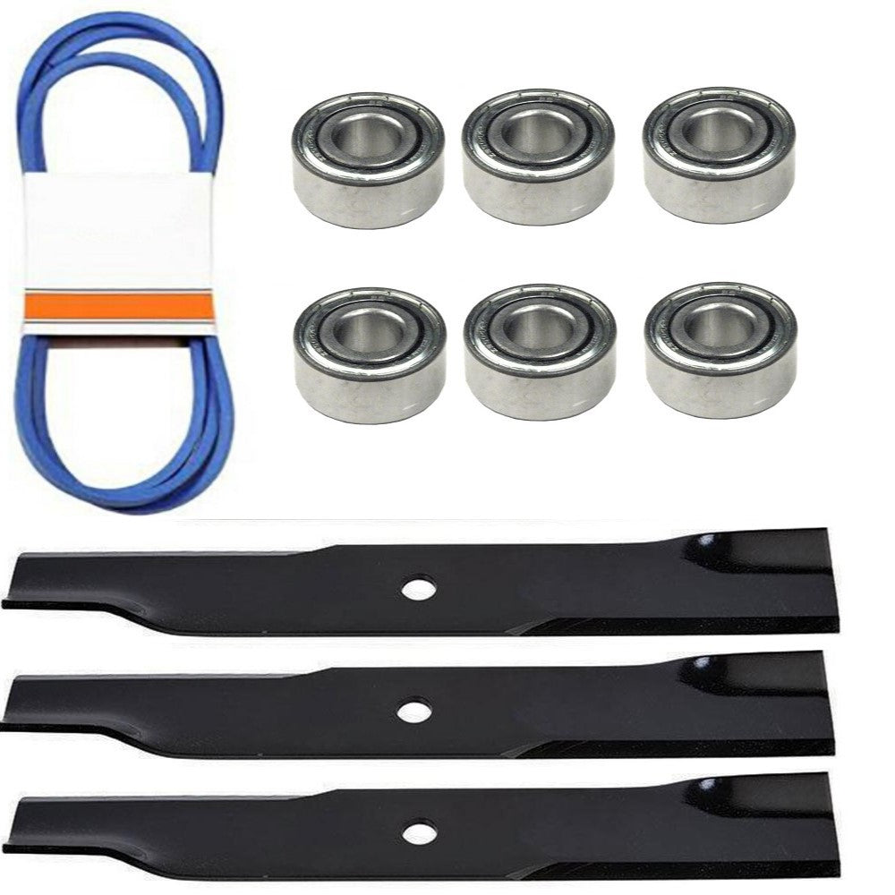 Deck Kit Bearings Blades Belt Fits John Deere 50" mower 300 316 317 318 322 330