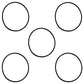 5 Pack 07000-12115 P60 O Ring Filter Transmission Hydraulic For Komatsu S6D105-1
