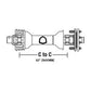 00775343 Rotary Cutter Complete Wingshaft w/ Clutch for Rhino SE10-4