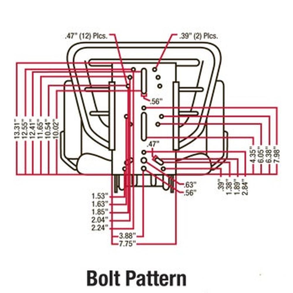 TRACTOR SEAT SLIDE TRACK/TILT FOR MAHINDRA  4500 5500 6000 6500