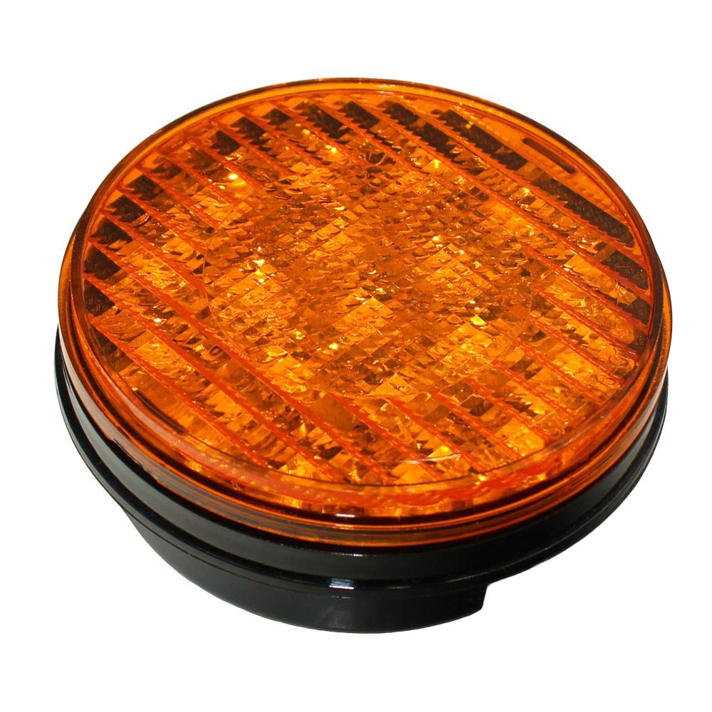 4" Round Amber LED Light Fits John Deere Replaces 1-019-01-181