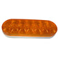 6" Oval Orange LED Light Fits Komatsu Replaces 1-019-03-300