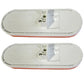 Qty 2: 6" Oval Orange LED Light Fits Kenworth Replaces 1-019-03-300