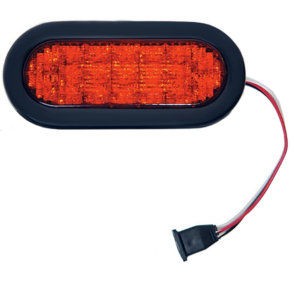 Red 6" Oval LED Light Kit Fits Universal Products Replaces 019-03-305