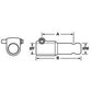 PTO Adapter - Female spline 1 3/8'' - 6 x Male spline 1 3/8'' - 21