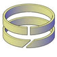 0667008 New Boom LH / RH Cylinder Wear Ring Fits Hitachi Excavator +