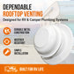 10003-C Replacement White Metal Plumbing Vent Cap