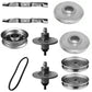New 42" Deck Rebuild Kit Fits Murray Riders Spindle Blades Belt Pulleys