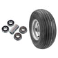 13X650X6 4PLY Wheel Assembly & Bearings for Dixie Chopper Silver(D50)