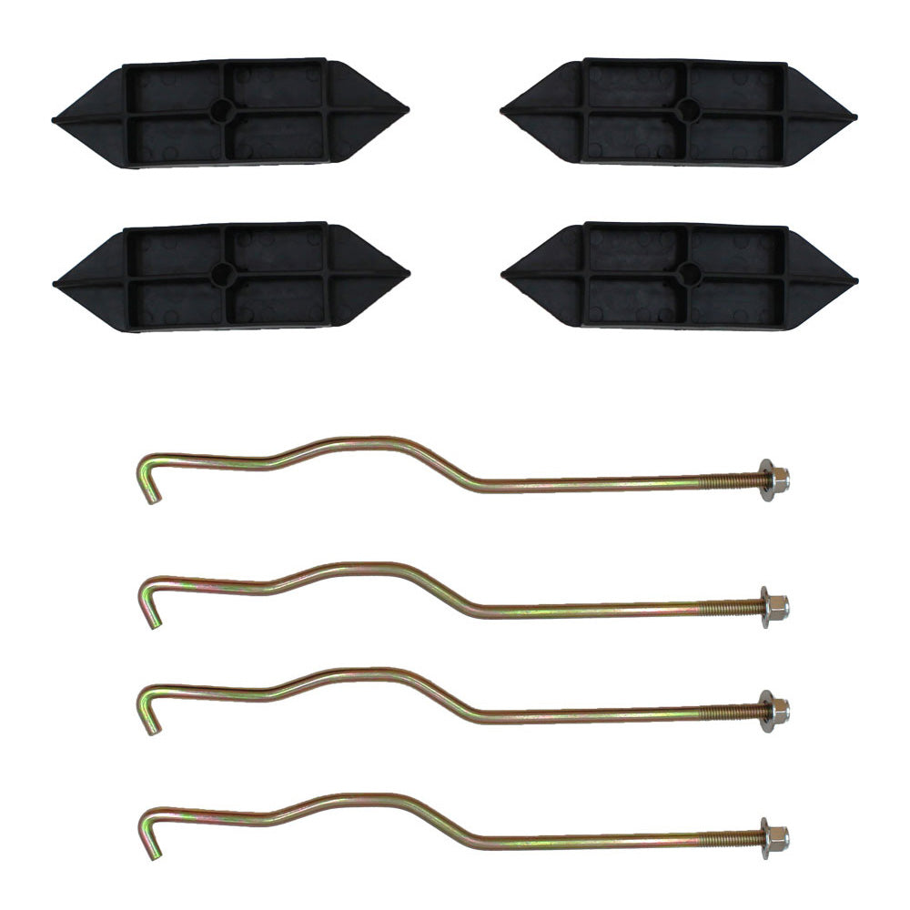 (2 Pk) Battery Hold Down Plate w/Rods 102534001 Fits Club Car Electric 48V Only