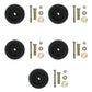 (5) Anti Scalp Plastic Deck Wheel w/ Hardware Fits Exmark Mower 103-3168 103-405
