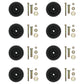 (8) Anti Scalp Deck Wheel Roller w/ Hardware Fits Exmark Mower 103-7263 109-2098