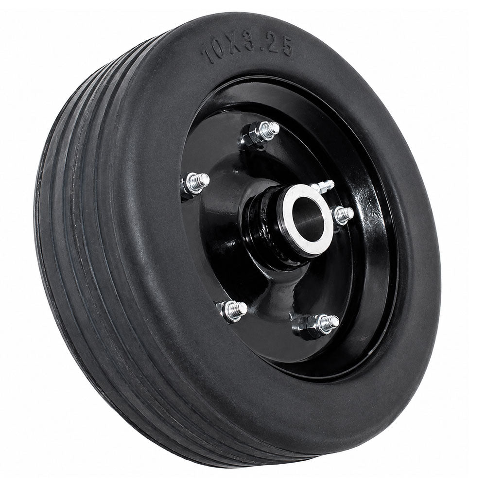 10325-B100 Finish Mower Wheel Solid Molded For 1" Axle 3.25" Hubs Universal Fit