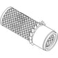 Fits Massey Ferguson MF135 TRACTOR OUTER AIR FILTER 1032762M1 (Horizontal Exh)
