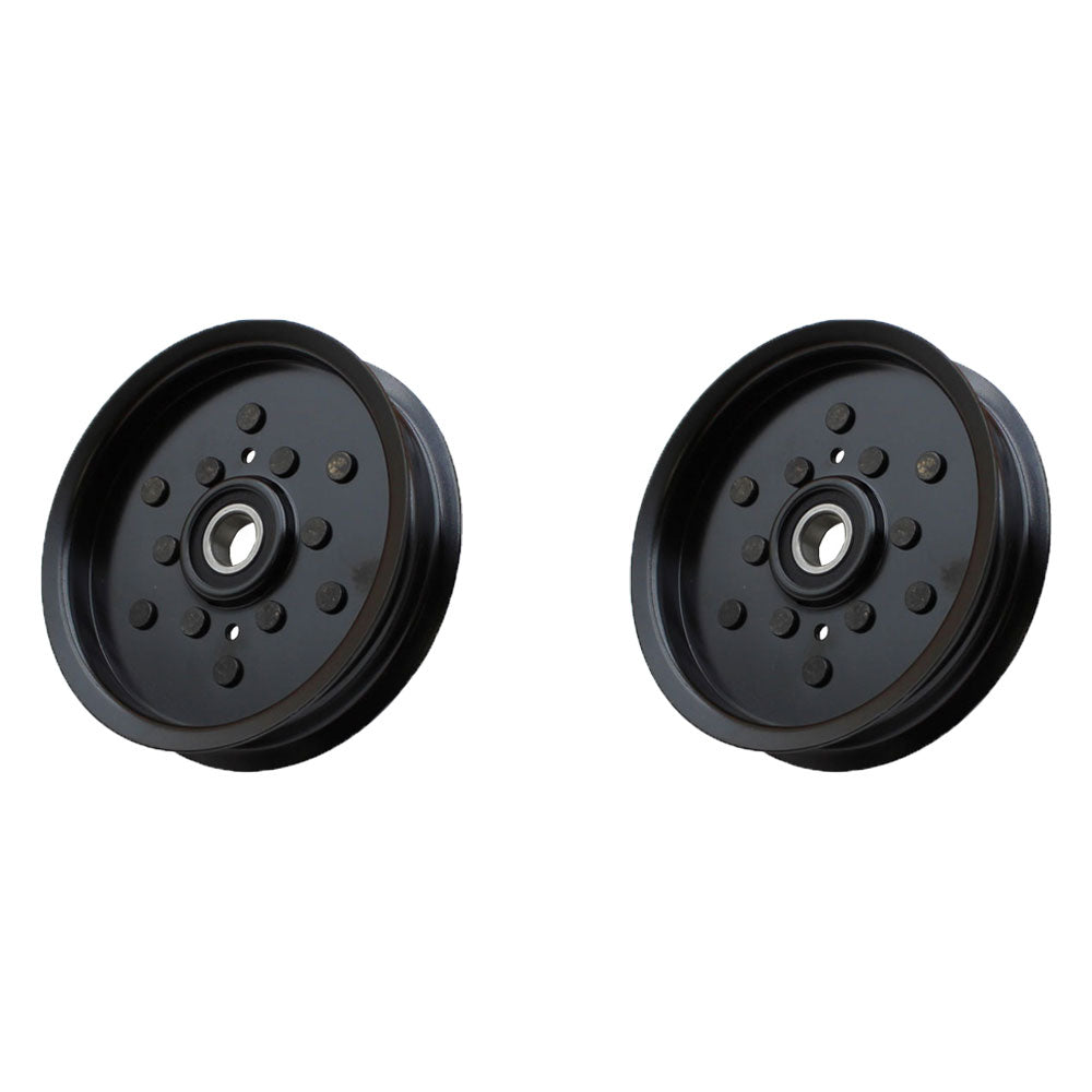 QTY 2: Flat Idler Pulleys Fits Toro Replaces 1-613098