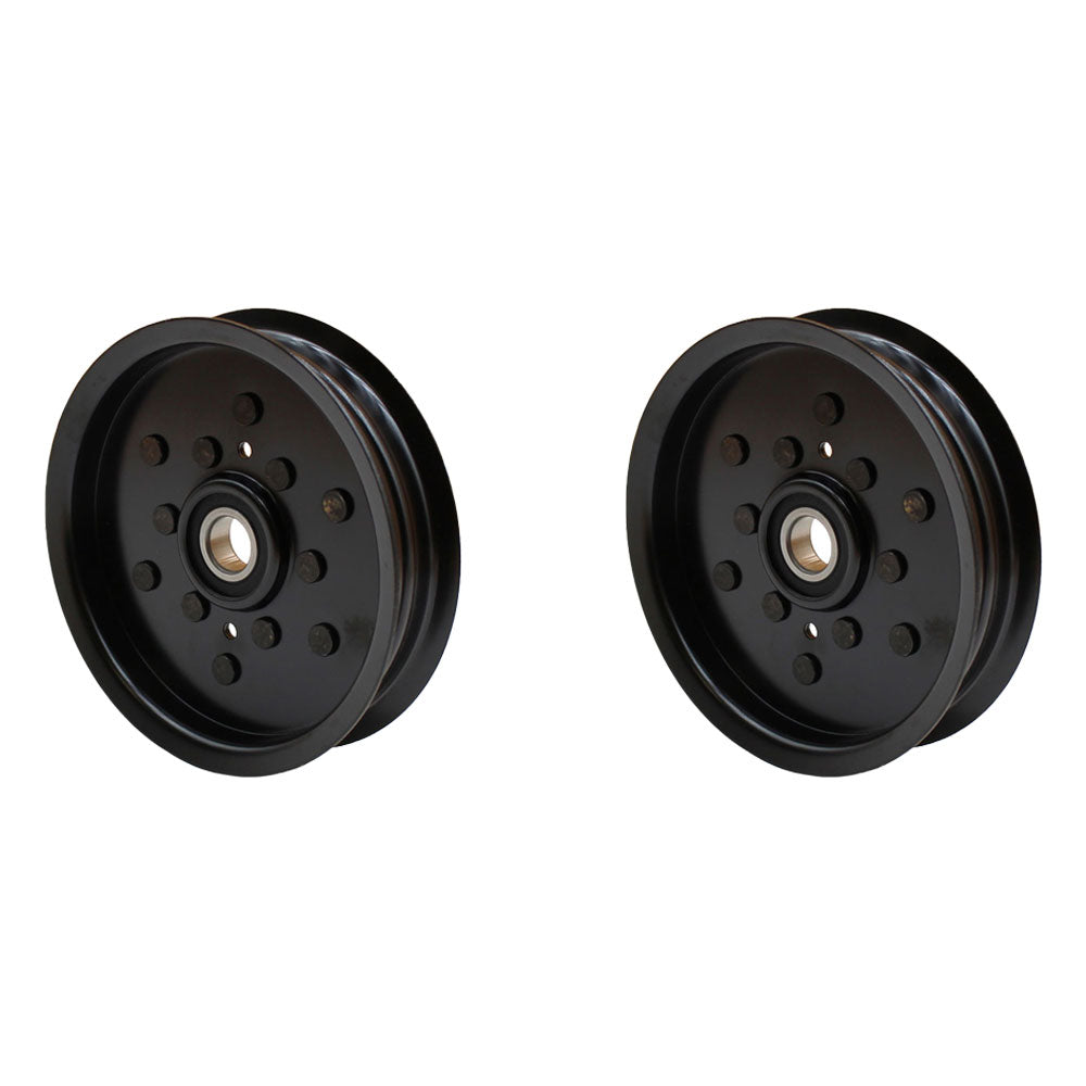 QTY 2: Flat Idler Pulleys Fits John Deere Replaces TCA19779