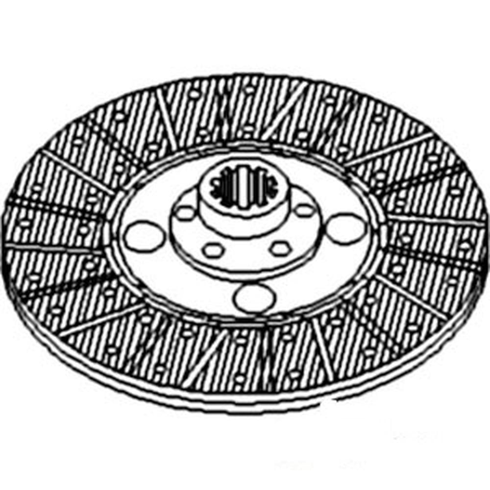 M1043282 9" PTO Disc, Woven, w/ 1-5/8" 25 Spline Hub - Fits Massey Ferguson