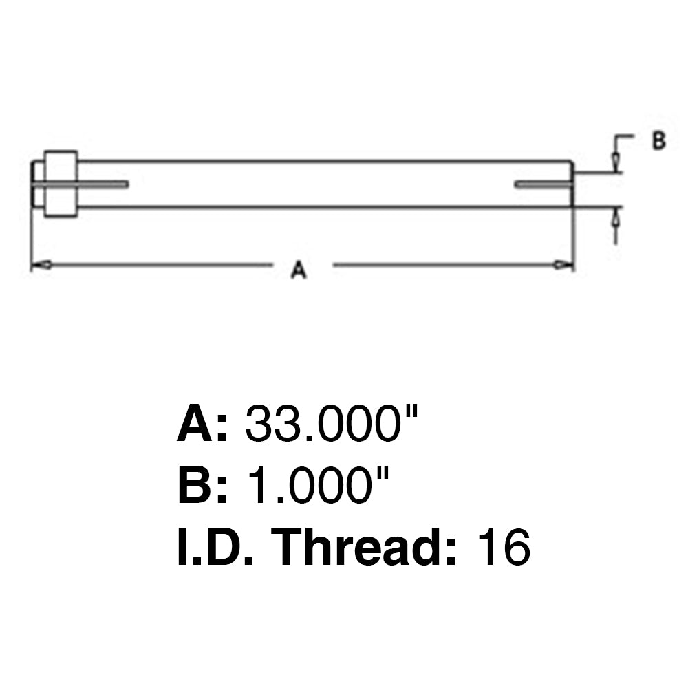 1048271M91 Tie Rod Tube Fits Massey Ferguson 230, 245, 20C