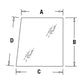 107230A1 RH Upper Knee Glass Window Fits Case Backhoe Loader 580L 590 580SL