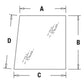 107230A1 RH Upper Knee Glass Window Fits Case Backhoe Loader 580L 590 580SL