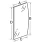LH Glass 109131C2 Fits Case 5088 5288 5488 6388 6588 6788 786 Hydro 186