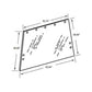 Rear Cab Glass Window Fits Case/International Harvester Replaces 109318C2