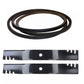 Blade & Belt Kit Fits Cub Cadet Replaces 742-04126 Made with Aramid