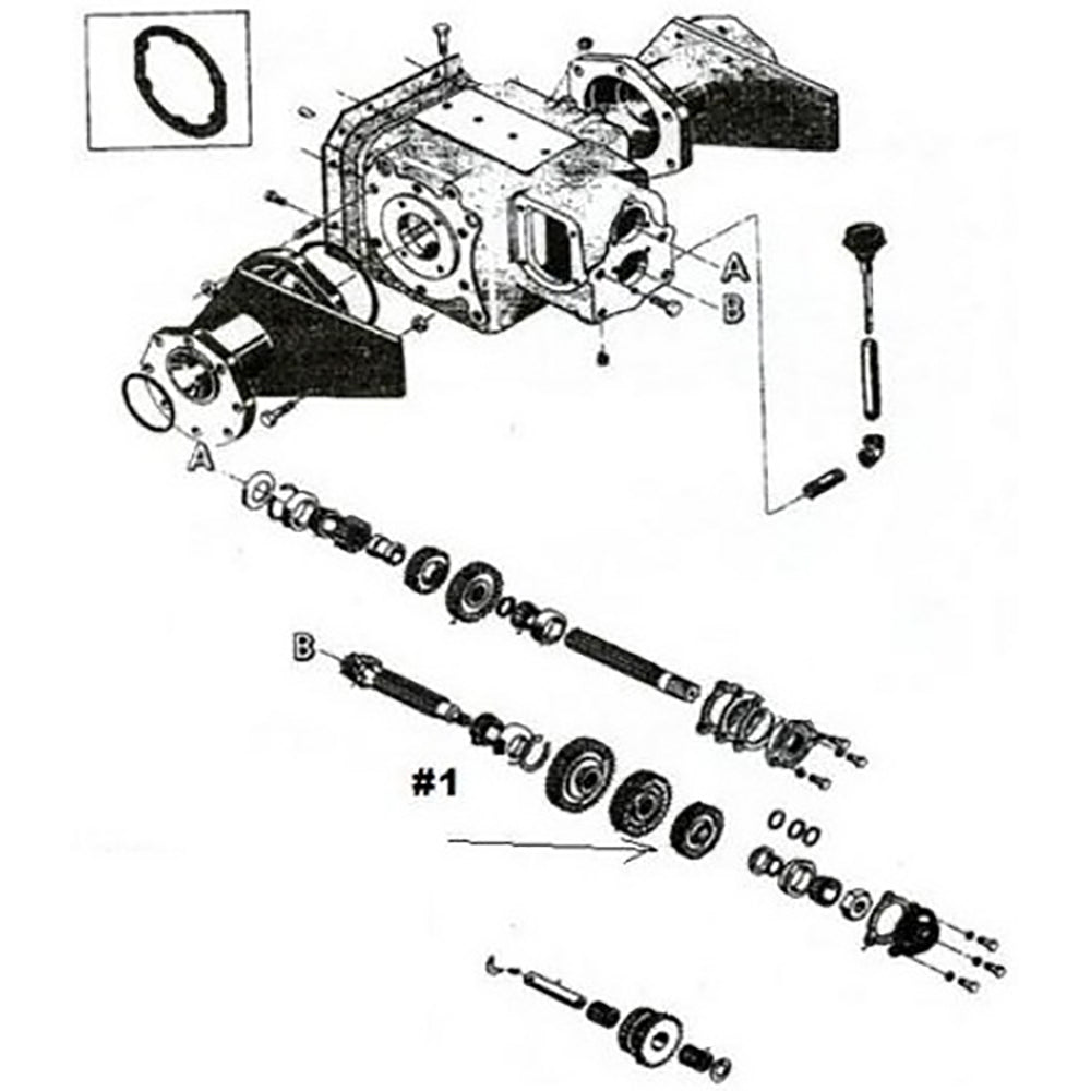 11375 Transmission Gear Fits Case Crawler 256 300 310 310B 310D 310E 310F