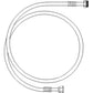118325C1 Receiver Drier to Q Cplr Socket Line Fits Case IH Tractor Models