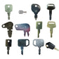 14 Pc. Basic Heavy Equipment Key Set Fits Komatsu Replaces KM31166P