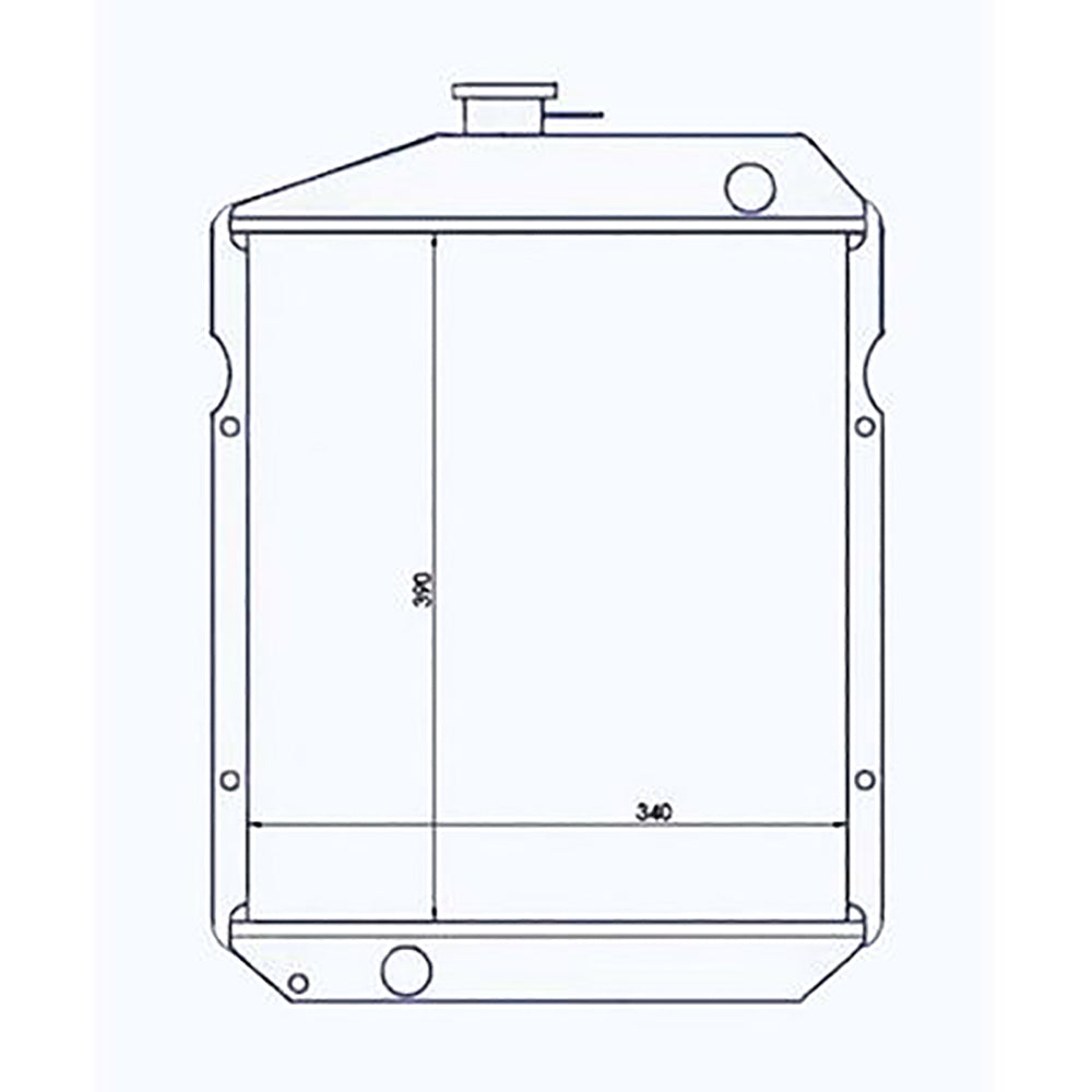 New Radiator with cap for Yanmar 3000, 3110, YM3000, YM3110
