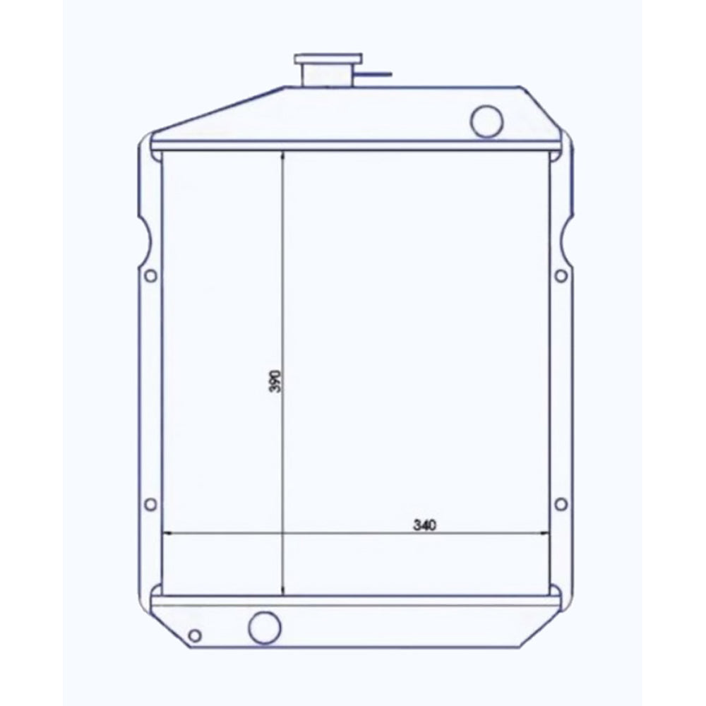 New Radiator with cap for Yanmar 3000, 3110, YM3000, YM3110