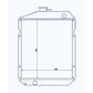 Radiator w/ Cap 122250-44501 for Yanmar 2500 3000 3110 Y3110 Fits JD 900 850 CH1