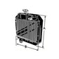 Radiator fits Yanmar YM1500 124160-44500