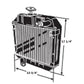Radiator Fits Yanmar Replaces 124768-44500