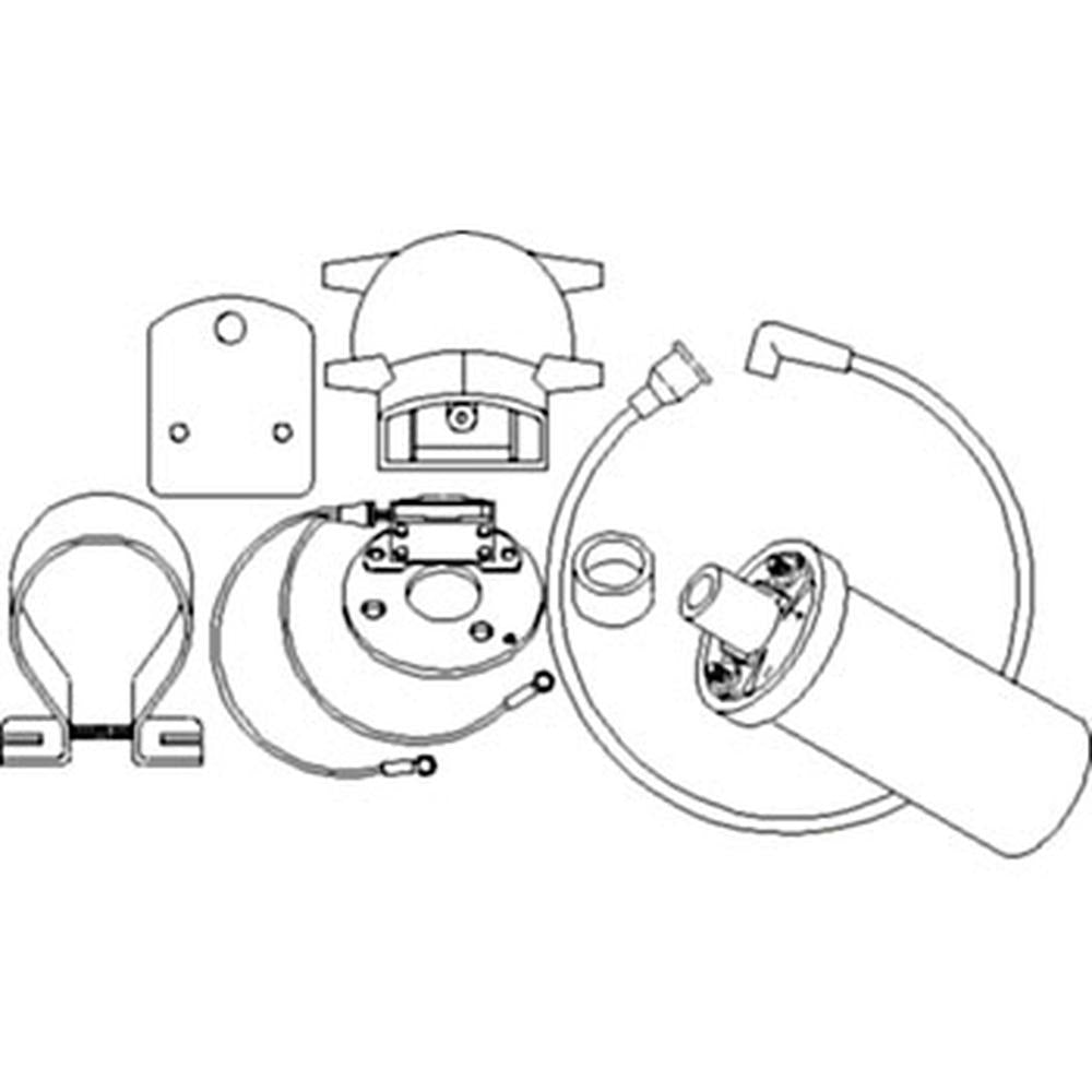 Electronic Ignition & Coil Conversion Kit Fits Ford 2N 8N 9N Tractor 6 Volt