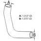 Upper Radiator Hose Fits Case/International Harvester Replaces 1269619C1