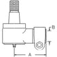 Power Steering Cylinder End (MFWD) Fits Case IH 7230 7120 Fits International
