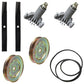 Deck Belt Spindle Pulley Blade Kit fits Craftsman Fits Husqvarna Poulan Pro 42"