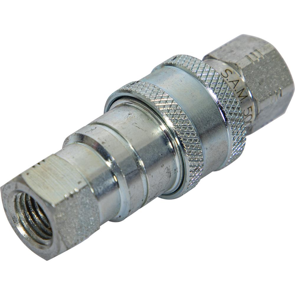 1304326 1/4 IN HYDRAULIC COUPLER SIMILAR TO FISHER OEM: A1587 BULK, 100 PER BOX