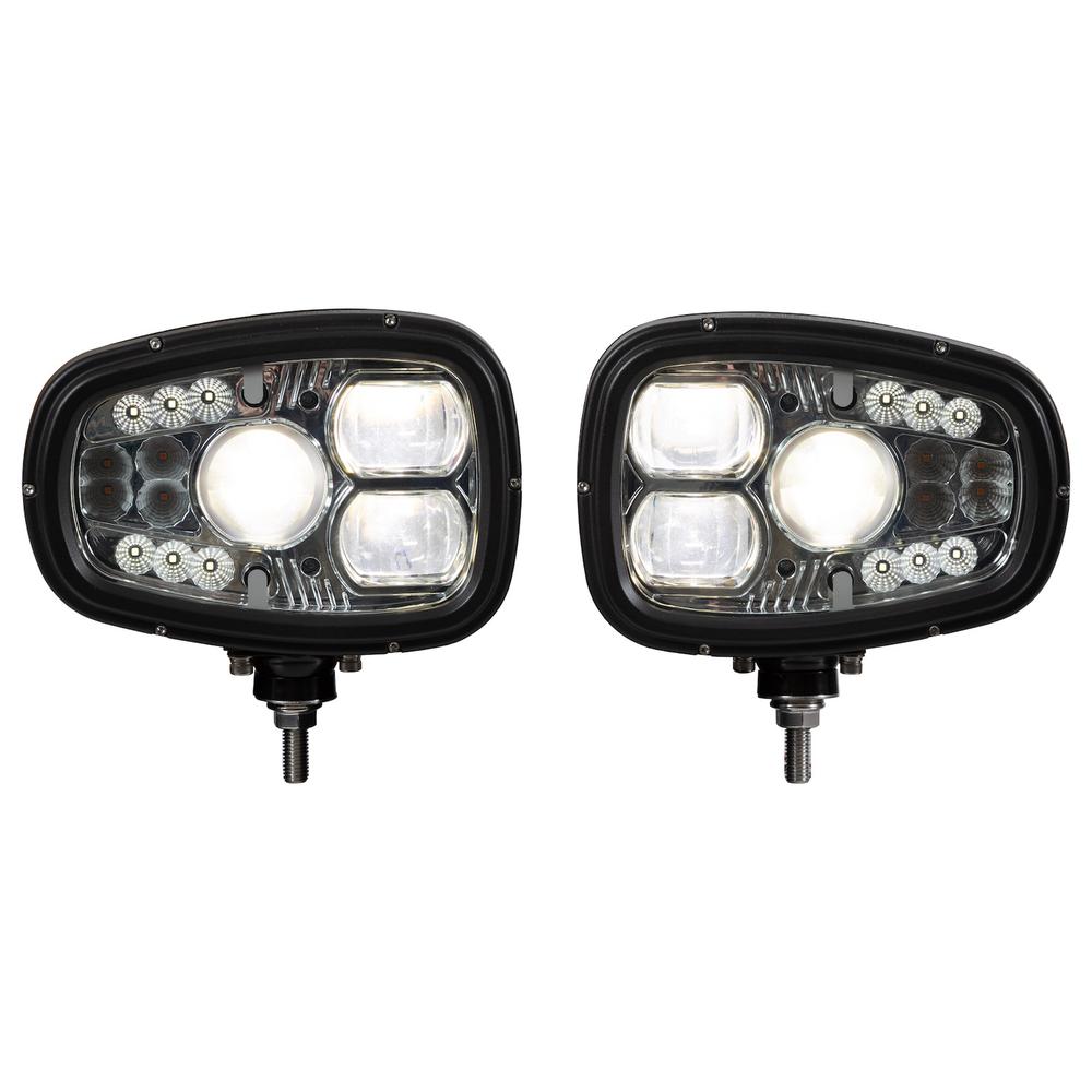 1312000 -UNIVERSAL HEATED LED SNOW PLOW HEADLIGHTS