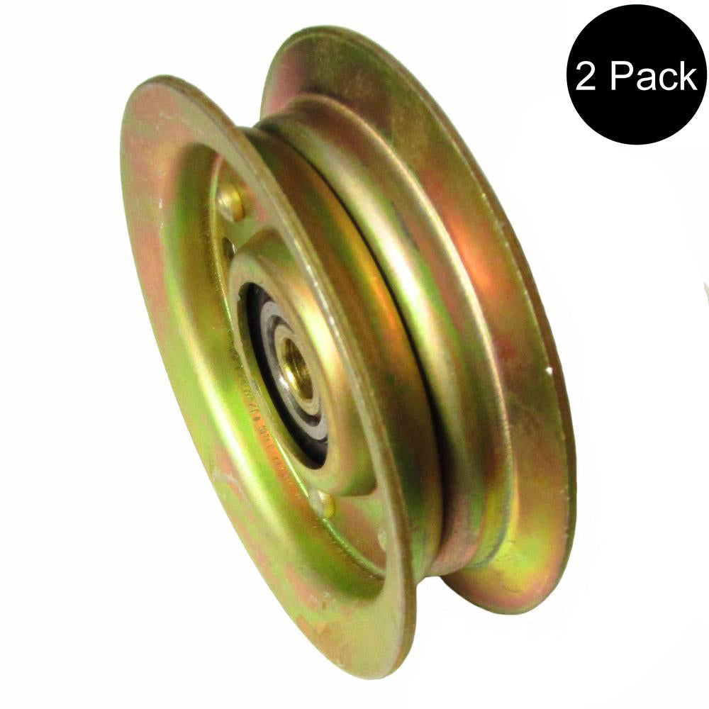 Qty 2: Flat Idler Pulley Fits Poulan Replaces 104360X