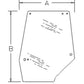 LH Upper Door Glass Fits 5120 5130 5140 5150 5220 5230 5240 5250 1330931C1
