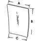 1340196C1 LH Lower Front Glass Fits Case-IH Tractor Models 7110 7120 7130 7140