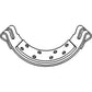 ABC3703 Brake Band Pair w/ Riveted Lining Fits Case 430 431 435