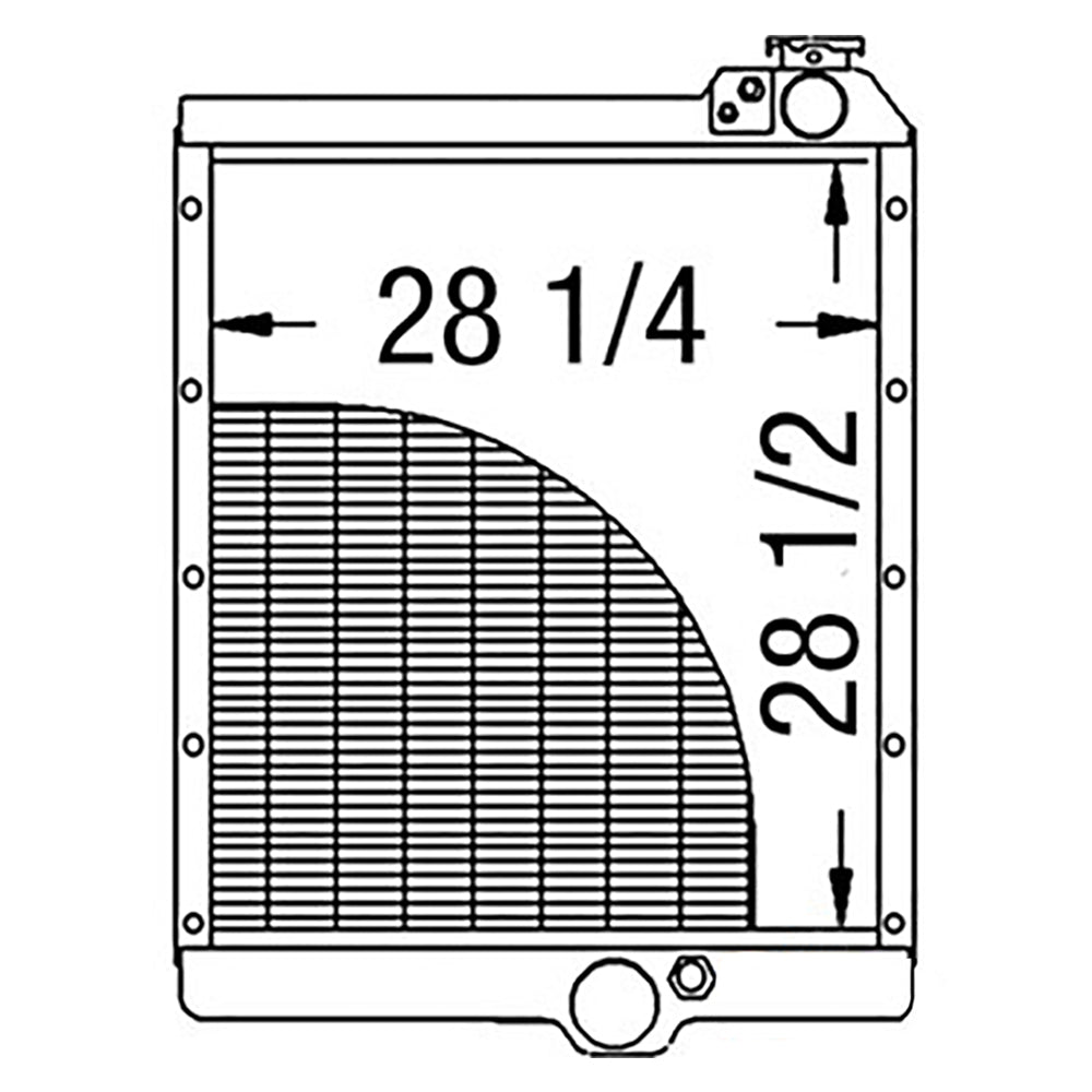WN-140501A2-PEX Radiator Fits International/CaseIH 7210 7220 7230 8910 8920 8930