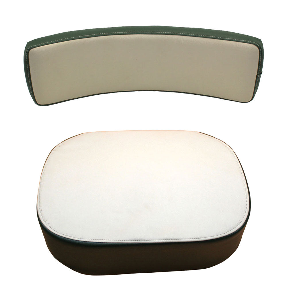 Green & White Seat Cushion Set Fits Oliver Replaces 105812ASA