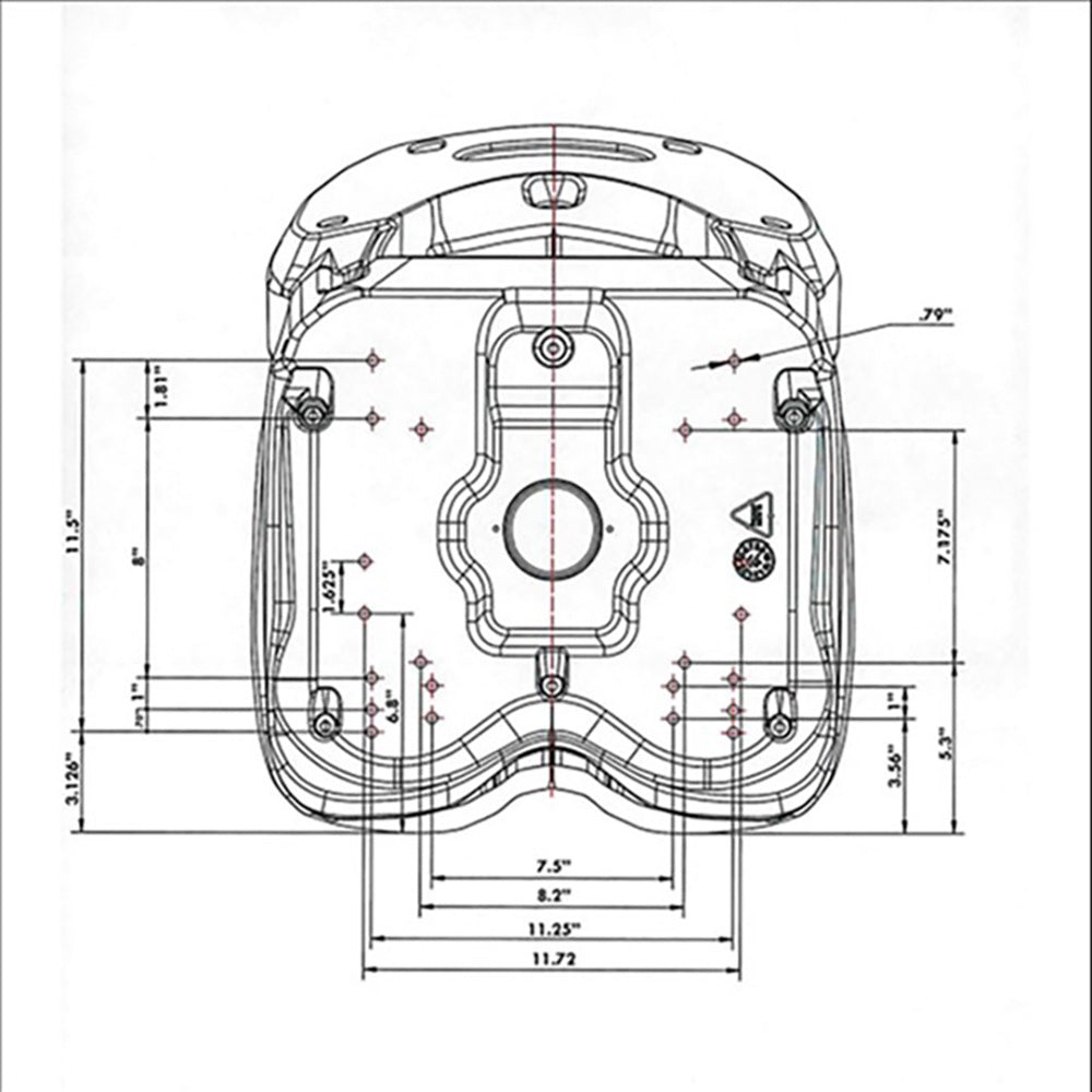 18in. High Open-Back Yellow Vinyl Seat Fits Gator 145000YE Fits Compact Tractors