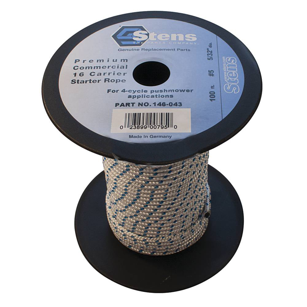 New 100' Solid Braid Starter Rope 146-043 for #5 Solid Braid